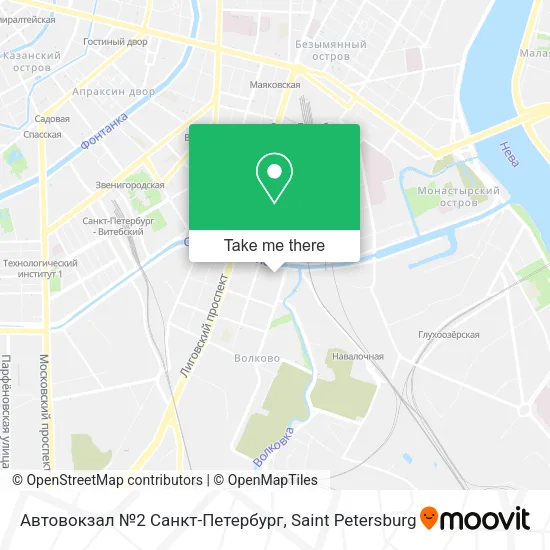 Автовокзал №2 Санкт-Петербург map