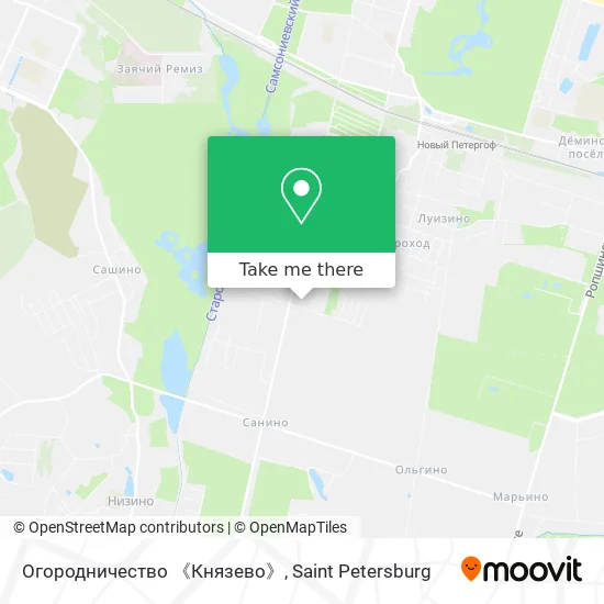 Огородничество 《Князево》 map