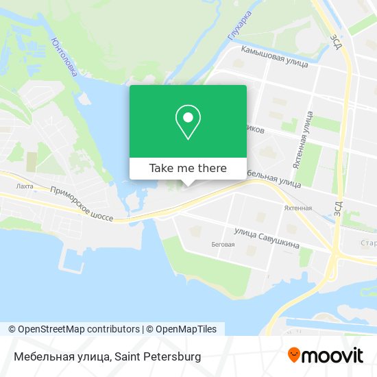 Мебельная улица map