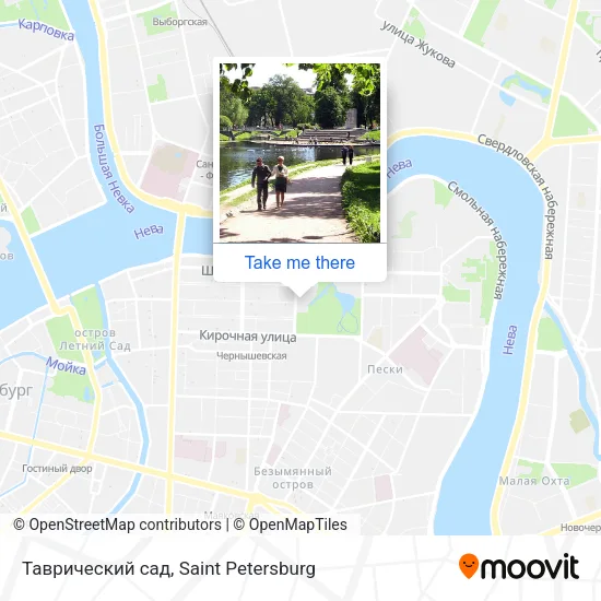 Таврический сад map