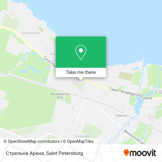 Стрельна Арена map