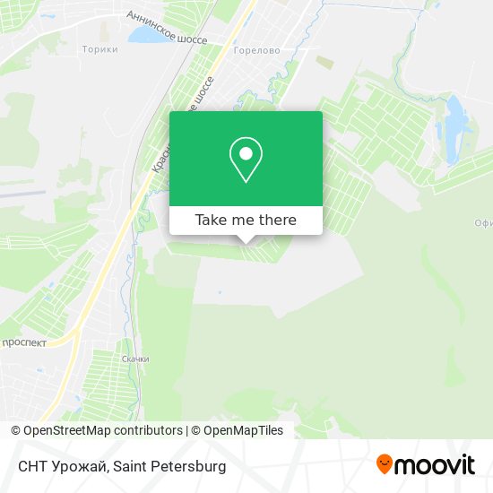 СНТ Урожай map
