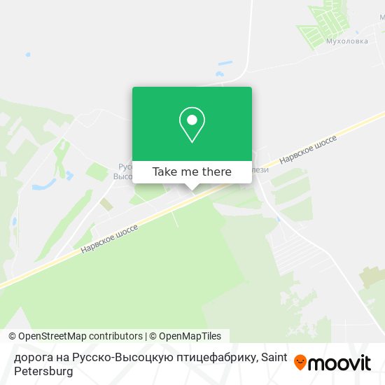 дорога на Русско-Высоцкую птицефабрику map