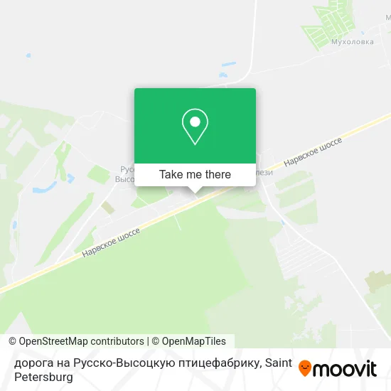 дорога на Русско-Высоцкую птицефабрику map