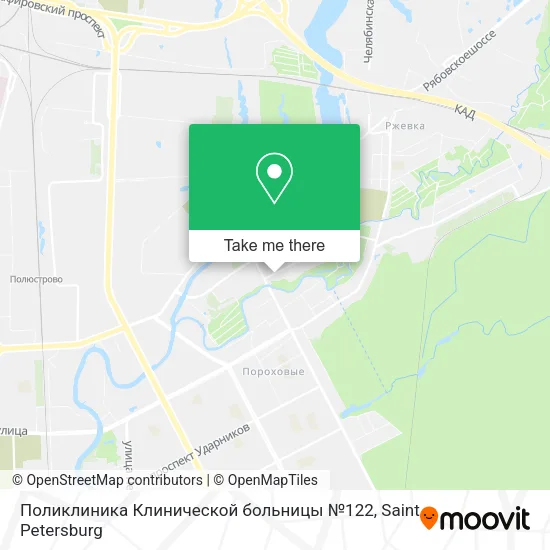 Поликлиника Клинической больницы №122 map