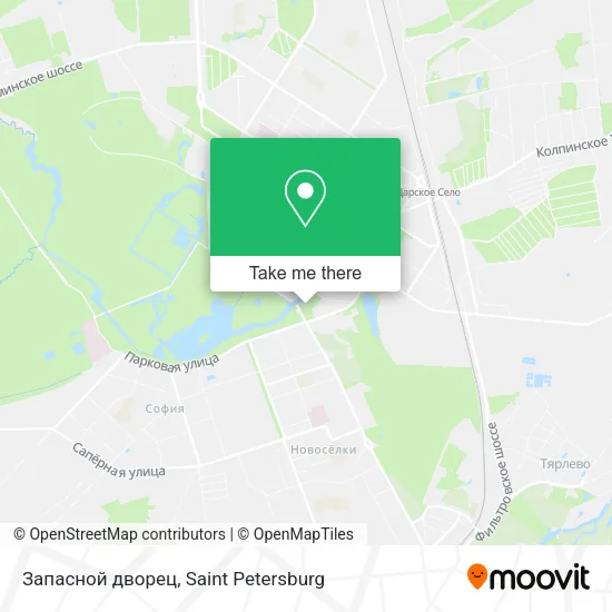 Запасной дворец map