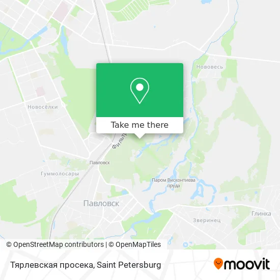 Тярлевская просека map