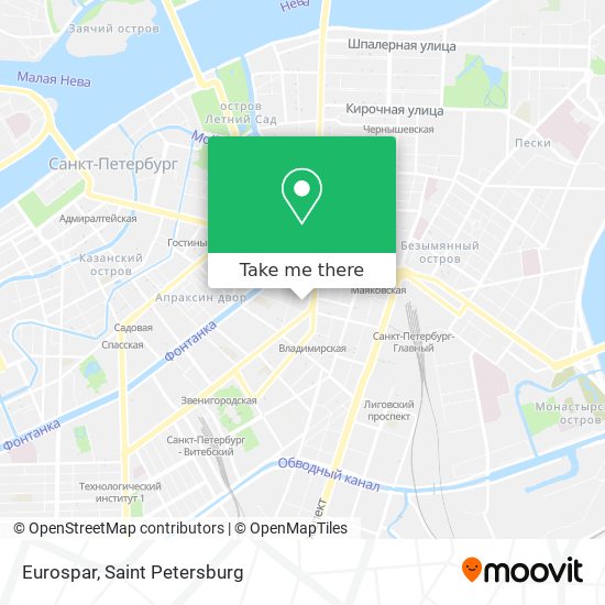 Eurospar map