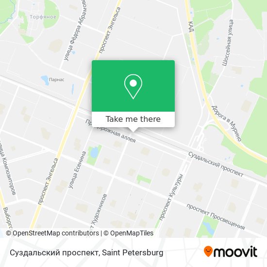 Суздальский проспект map