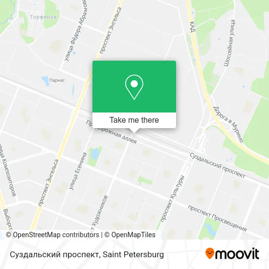 Суздальский проспект map