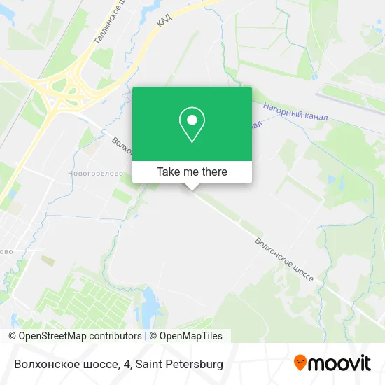 Волхонское шоссе, 4 map