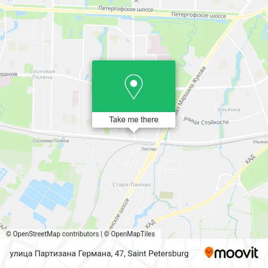 улица Партизана Германа, 47 map