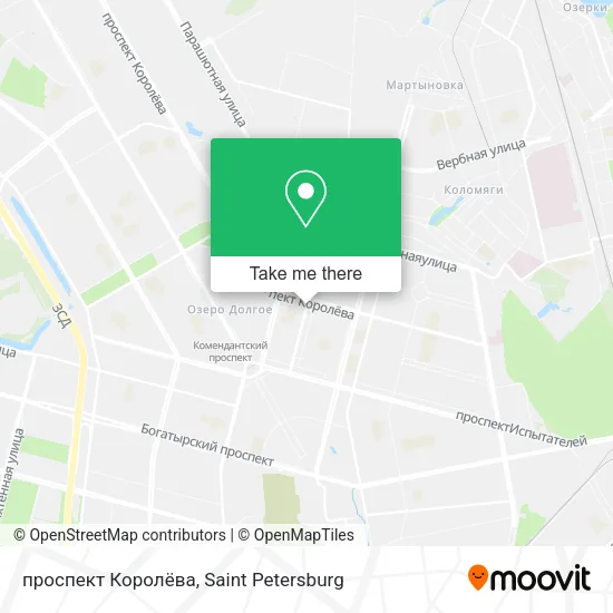 проспект Королёва map