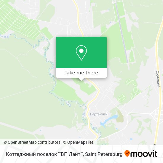 Коттеджный поселок ""ВП Лайт"" map