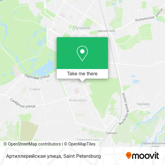 Артиллерийская улица map