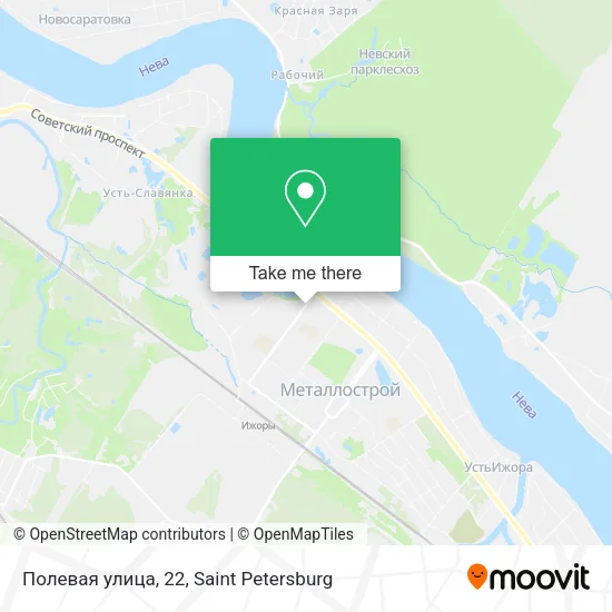 Полевая улица, 22 map