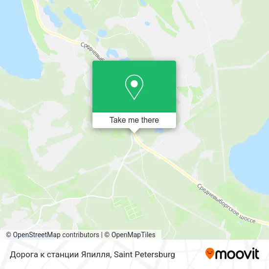 Дорога к станции Япилля map