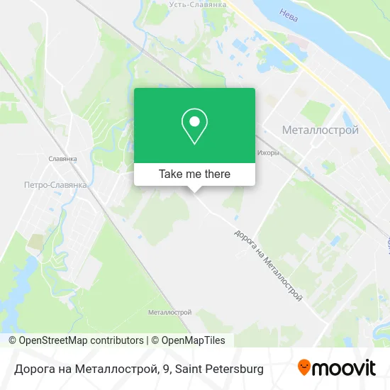 Дорога на Металлострой, 9 map