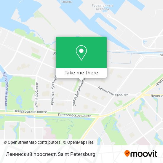Ленинский проспект map