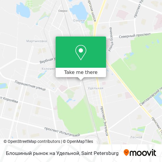 Блошиный рынок на Удельной map