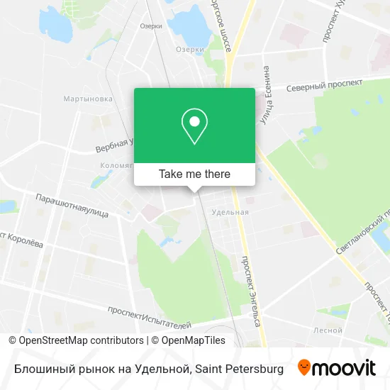 Блошиный рынок на Удельной map