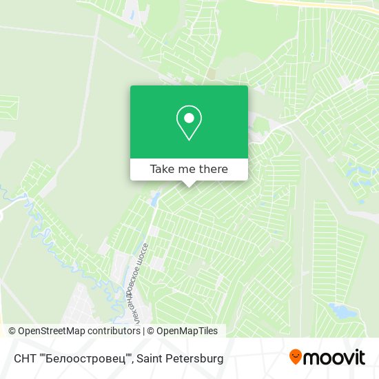 СНТ ""Белоостровец"" map