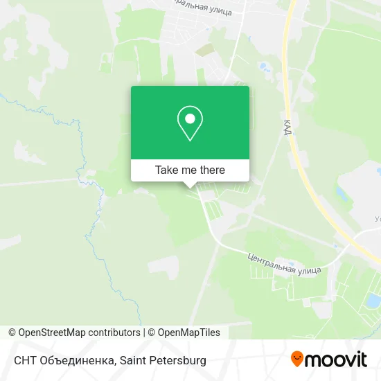 СНТ Объединенка map