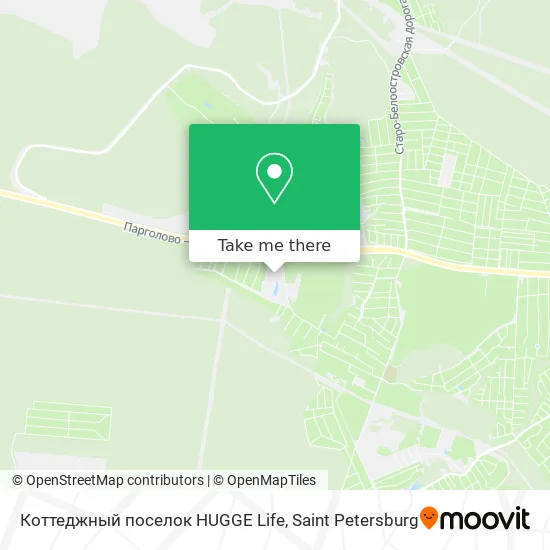 Коттеджный поселок HUGGE Life map