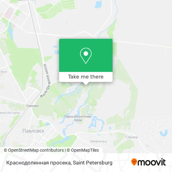 Краснодолинная просека map