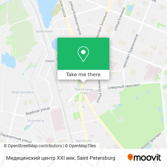 Медицинский центр XXI век map