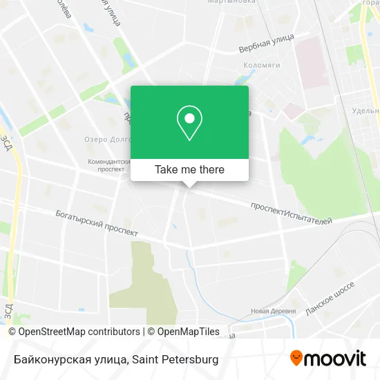 Байконурская улица map