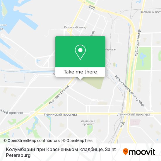 Колумбарий при Красненьком кладбище map
