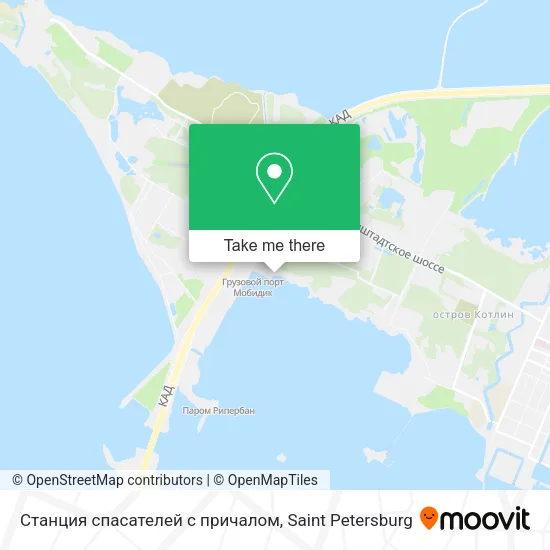 Станция спасателей с причалом map