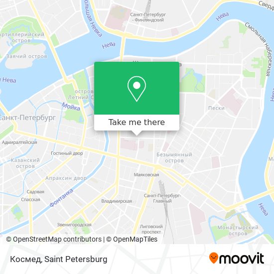 Космед map
