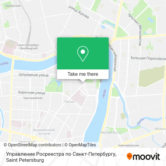 Управление Росреестра по Санкт-Петербургу map