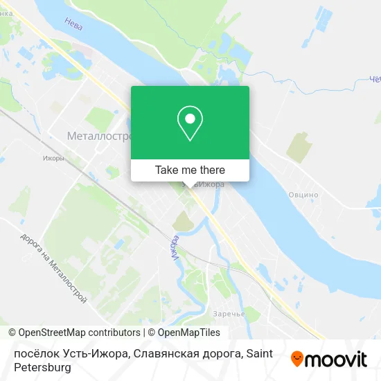 посёлок Усть-Ижора, Славянская дорога map