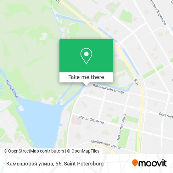 Камышовая улица, 56 map