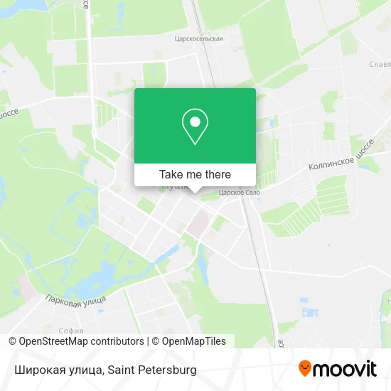 Широкая улица map