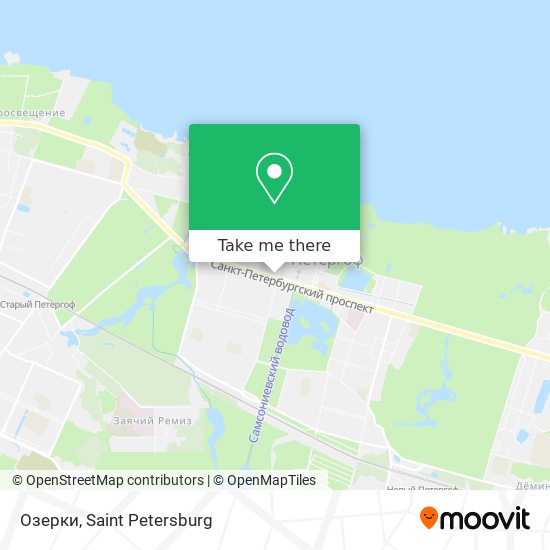 Озерки map