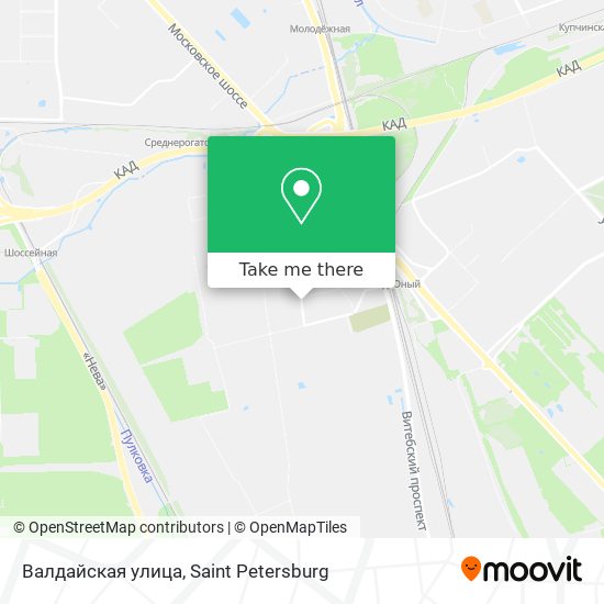 Валдайская улица map