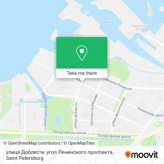 улица Доблести, угол Ленинского проспекта map