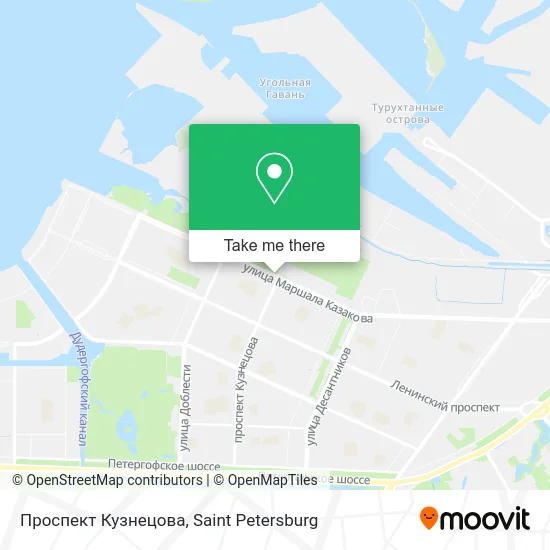 Проспект Кузнецова map