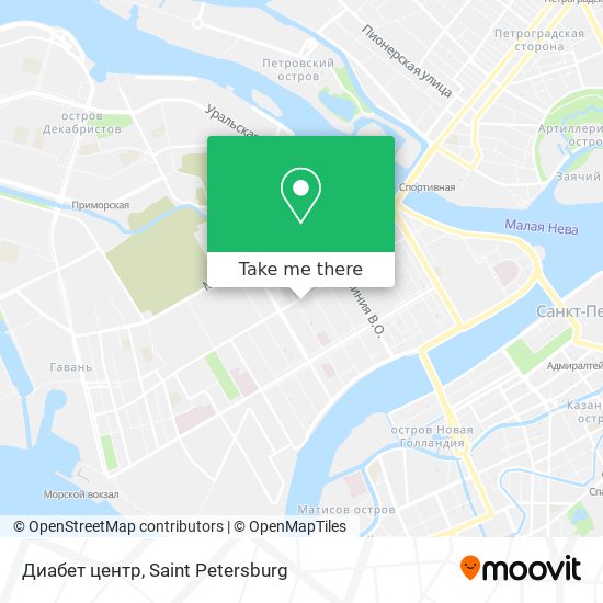 Диабет центр map
