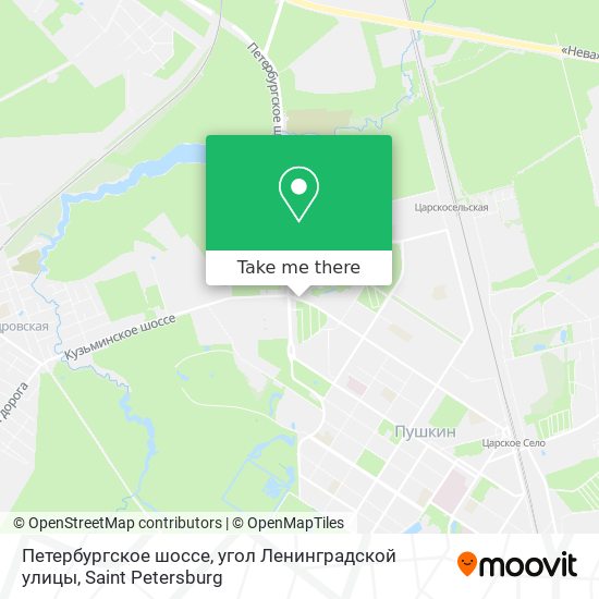 Петербургское шоссе, угол Ленинградской улицы map