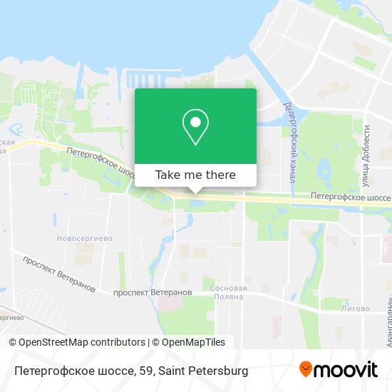 Петергофское шоссе, 59 map