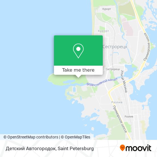 Детский Автогородок map