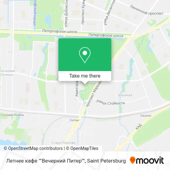 Летнее кафе ""Вечерний Питер"" map