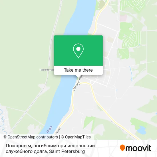 Пожарным, погибшим при исполнении служебного долга map