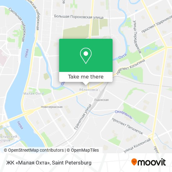 ЖК «Малая Охта» map