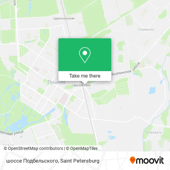шоссе Подбельского map